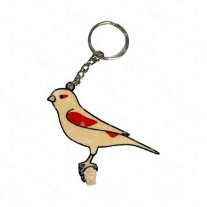 Llavero Canario Isabela Pastel Rojo Mosaico Hembra