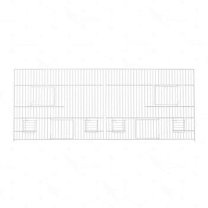 Frontal Italiano para Jaula o Voladera 90 x 40 cm