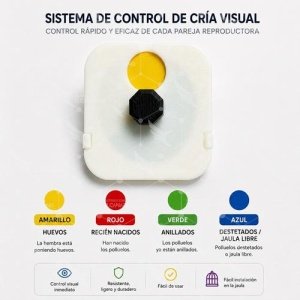 Sistema de Control de Cría Visual - 4 Colores